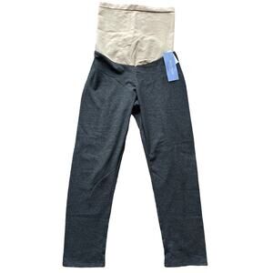 Motherhood Maternity Charcoal Grey Cropped Leggings Size Medium New w Tags